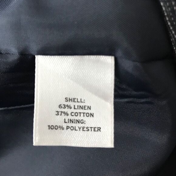 Halogen navy blue linen blend pencil skirt-Sz 4 - Picture 6 of 7